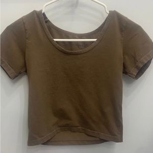 Brandy Melville Ashlyn Top In Brown